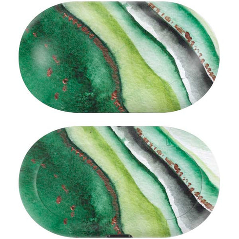 Kiwi Watercolor Geode Galaxy Buds Skin