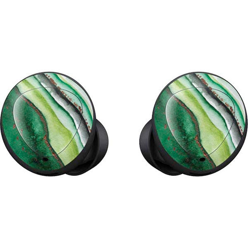 Kiwi Watercolor Geode Galaxy Buds Skin