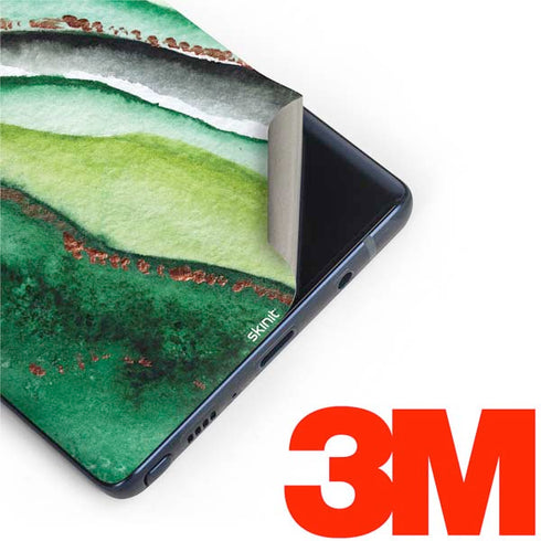 Kiwi Watercolor Geode Galaxy Note 9 Skin