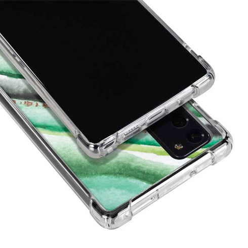 Kiwi Watercolor Geode Galaxy Note20 5G Clear Case