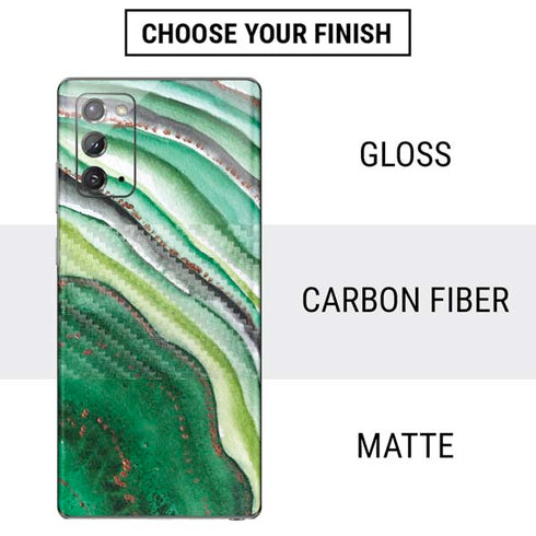 Kiwi Watercolor Geode Galaxy Note20 5G Skin