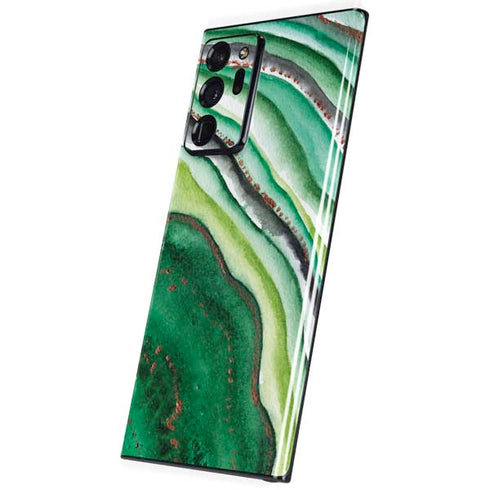 Kiwi Watercolor Geode Galaxy Note20 Ultra 5G Skin