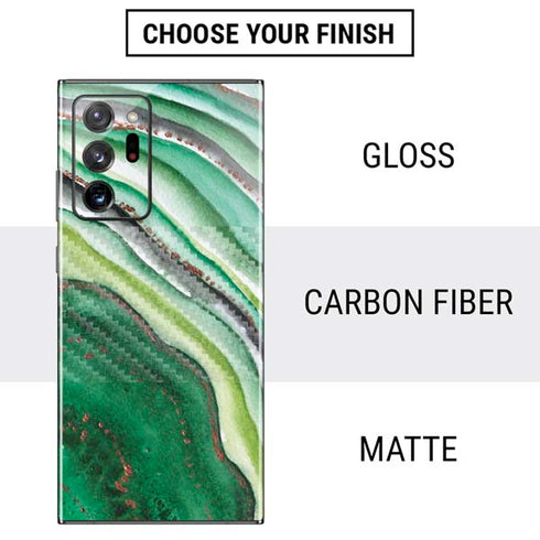 Kiwi Watercolor Geode Galaxy Note20 Ultra 5G Skin