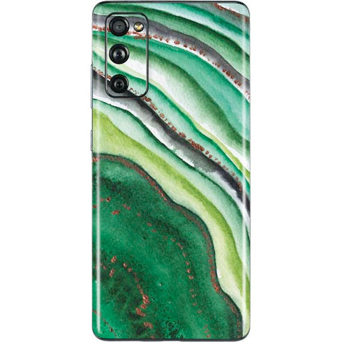Kiwi Watercolor Geode Galaxy S20 Fan Edition Skin
