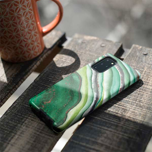 Kiwi Watercolor Geode Galaxy S20 Plus Pro Case