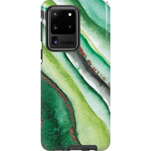 Kiwi Watercolor Geode Galaxy S20 Ultra 5G Pro Case