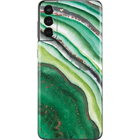 Kiwi Watercolor Geode Galaxy S21 Plus 5G Skin