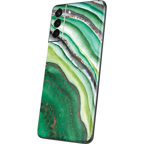 Kiwi Watercolor Geode Galaxy S21 Plus 5G Skin
