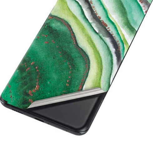 Kiwi Watercolor Geode Galaxy S21 Plus 5G Skin