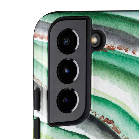 Kiwi Watercolor Geode Galaxy S22 Plus Pro Case