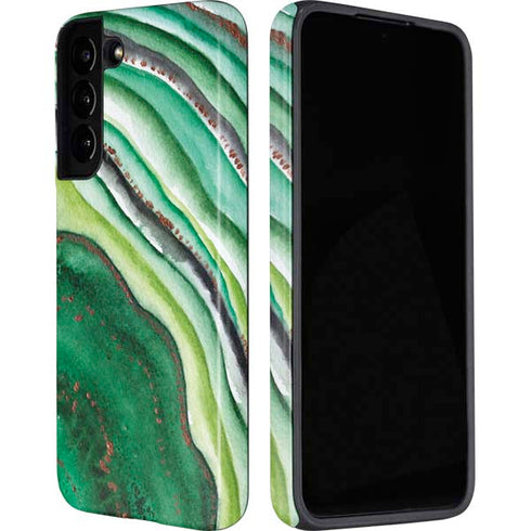 Kiwi Watercolor Geode Galaxy S22 Plus Pro Case