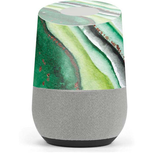 Kiwi Watercolor Geode Google Home Skin