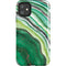 Kiwi Watercolor Geode iPhone 11 Impact Case