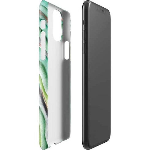 Kiwi Watercolor Geode iPhone 11 Pro Max Lite Case