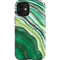 Kiwi Watercolor Geode iPhone 12 Mini Impact Case
