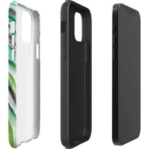 Kiwi Watercolor Geode iPhone 12 Pro Impact Case