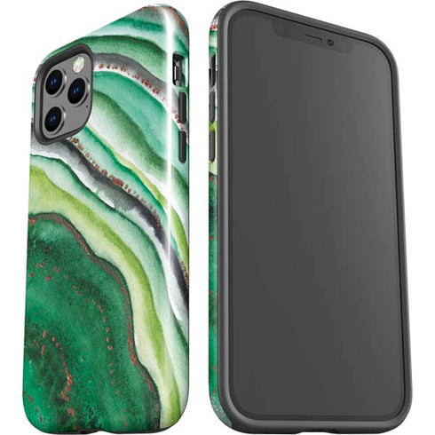 Kiwi Watercolor Geode iPhone 12 Pro Max Impact Case