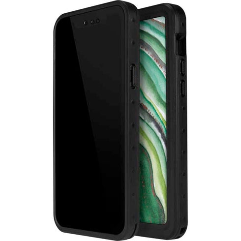 Kiwi Watercolor Geode iPhone 12 Pro Waterproof Case