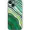 Kiwi Watercolor Geode iPhone 13 Mini Skin