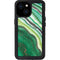 Kiwi Watercolor Geode iPhone 13 Mini Waterproof Case