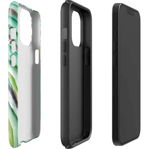 Kiwi Watercolor Geode iPhone 13 Pro Max Impact Case