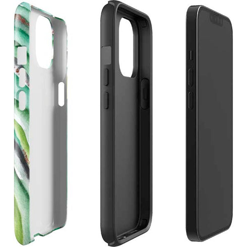 Kiwi Watercolor Geode iPhone 15 Plus Impact Case