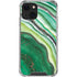 Kiwi Watercolor Geode iPhone 14 Plus Clear Case