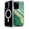 Kiwi Watercolor Geode iPhone 14 Pro MagSafe Case