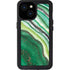 Kiwi Watercolor Geode iPhone 15 Waterproof Case