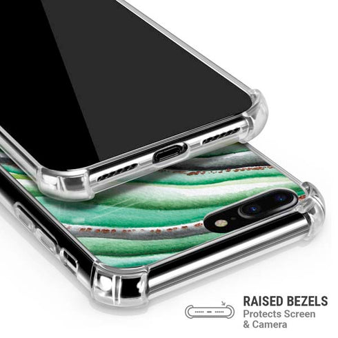 Kiwi Watercolor Geode iPhone 7/8 Plus Clear Case