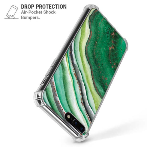 Kiwi Watercolor Geode iPhone 7/8 Plus Clear Case