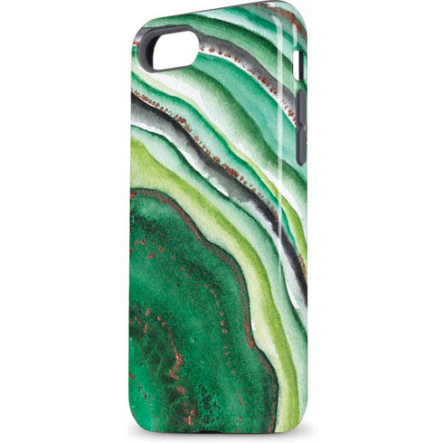 Kiwi Watercolor Geode iPhone 8 Pro Case