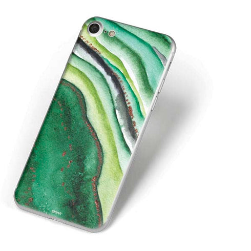 Kiwi Watercolor Geode iPhone 8 Skin