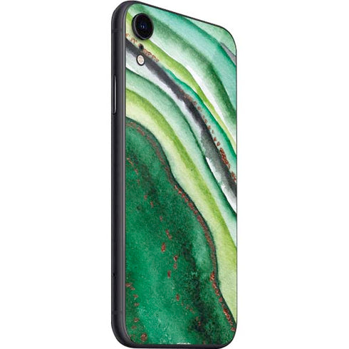 Kiwi Watercolor Geode iPhone SE (2nd & 3rd Gen) Skin