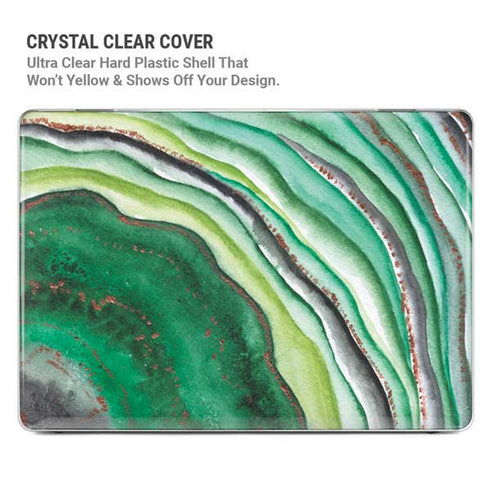 Kiwi Watercolor Geode MacBook Pro 16in (2021-25) Case plus Skin