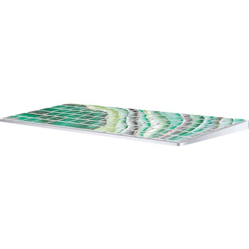 Kiwi Watercolor Geode Magic Keyboard Skin