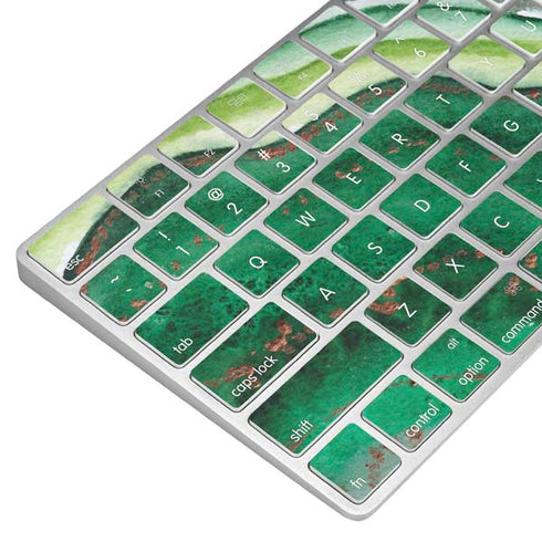 Kiwi Watercolor Geode Magic Keyboard Skin
