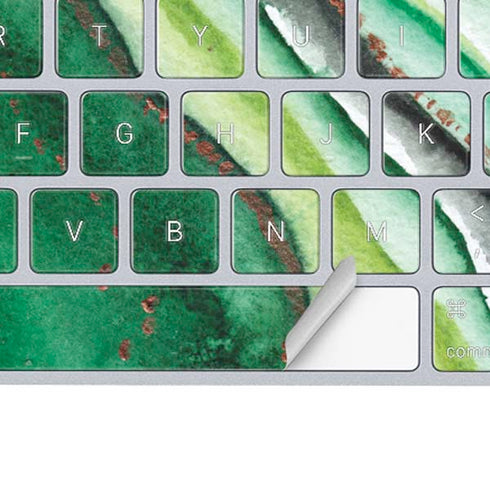 Kiwi Watercolor Geode Magic Keyboard Skin
