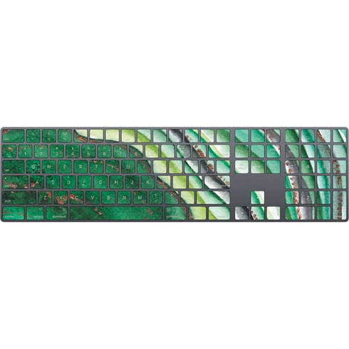 Kiwi Watercolor Geode Magic Keyboard with Numeric Keypad Skin