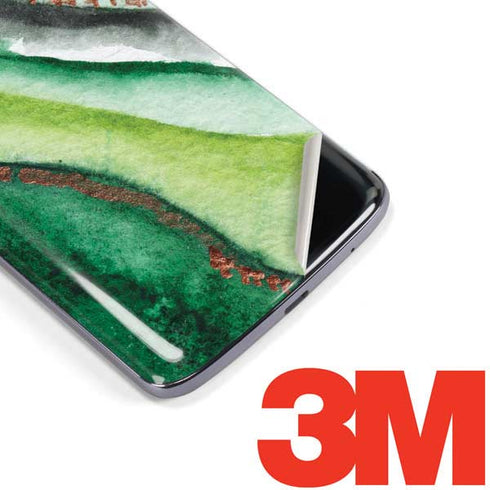 Kiwi Watercolor Geode Moto E5 Plus Skin
