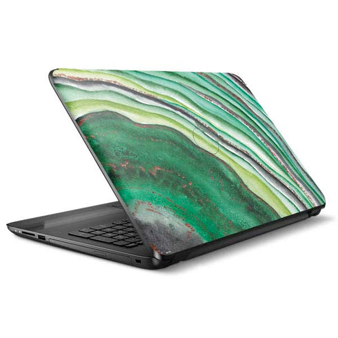 Kiwi Watercolor Geode HP Notebook Skin