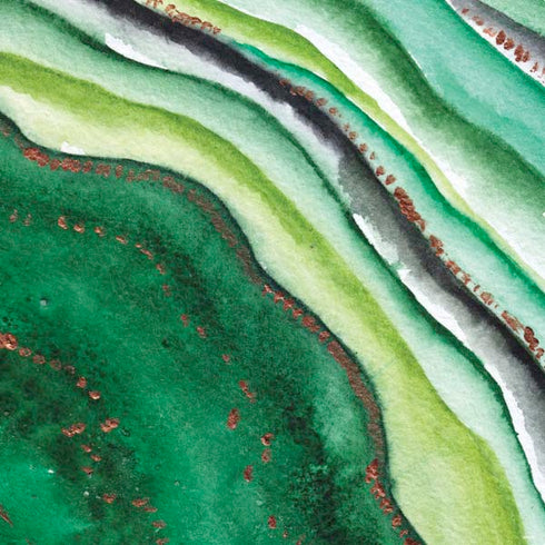 Kiwi Watercolor Geode PS4 Slim Skin