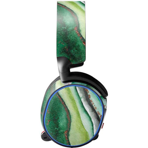 Kiwi Watercolor Geode SteelSeries Arctis 3 Skin