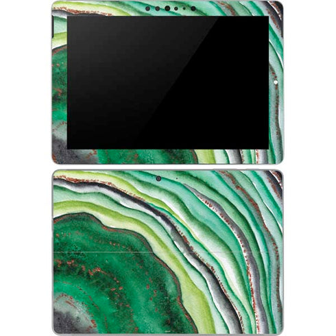 Kiwi Watercolor Geode Surface Go Skin