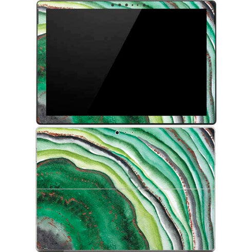 Kiwi Watercolor Geode Surface Pro 4 Skin
