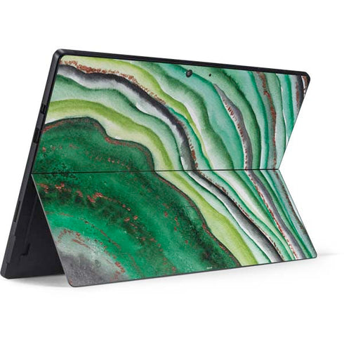 Kiwi Watercolor Geode Surface Pro 7 Skin