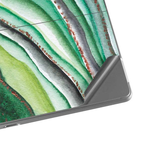 Kiwi Watercolor Geode Surface Pro 8 Skin