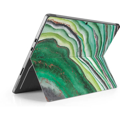 Kiwi Watercolor Geode Surface Pro 9 Skin