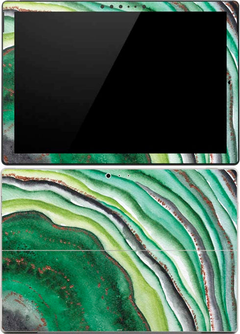 Kiwi Watercolor Geode Surface Pro (2017) Skin