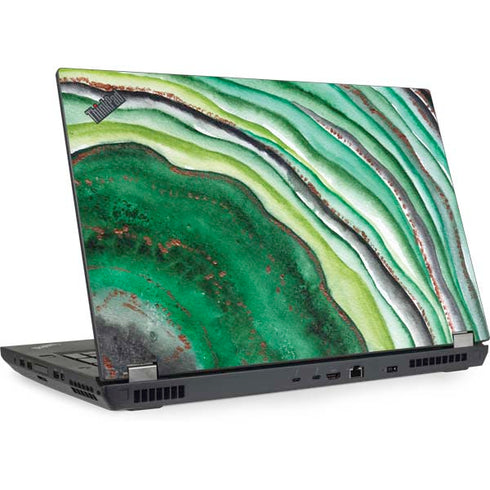 Kiwi Watercolor Geode Lenovo ThinkPad Skin